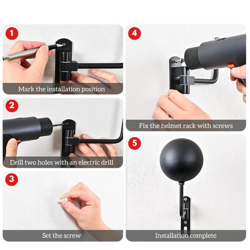 Motorcycle Helmet & Jacket Holder